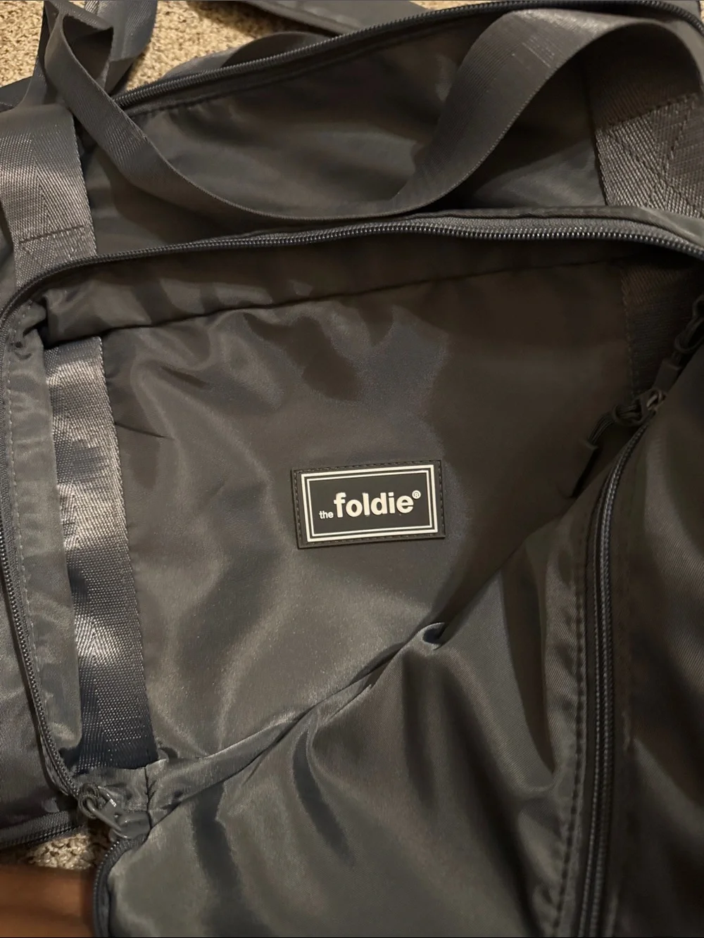 The Foldie Gray Foldable Travel Carry-on Tote
